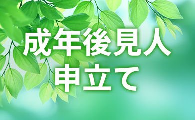 成年後見人申立て